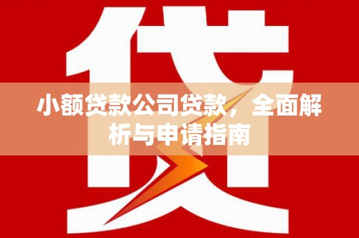 峨山小额贷款公司贷款，全面解析与申请指南