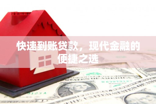 峨山快速到账贷款，现代金融的便捷之选