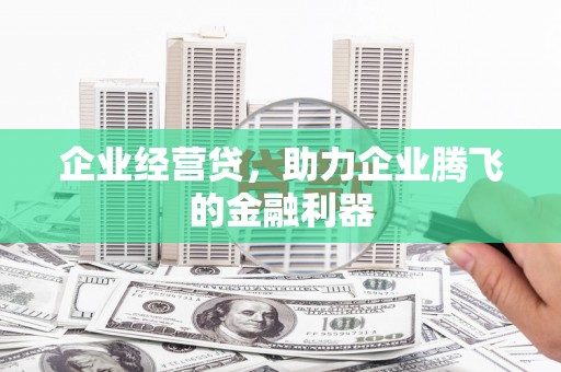 峨山企业经营贷，助力企业腾飞的金融利器
