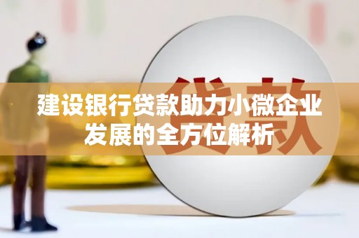 峨山建设银行贷款助力小微企业发展的全方位解析