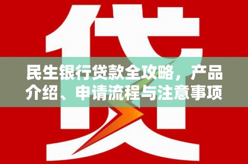 峨山民生银行贷款全攻略，产品介绍、申请流程与注意事项